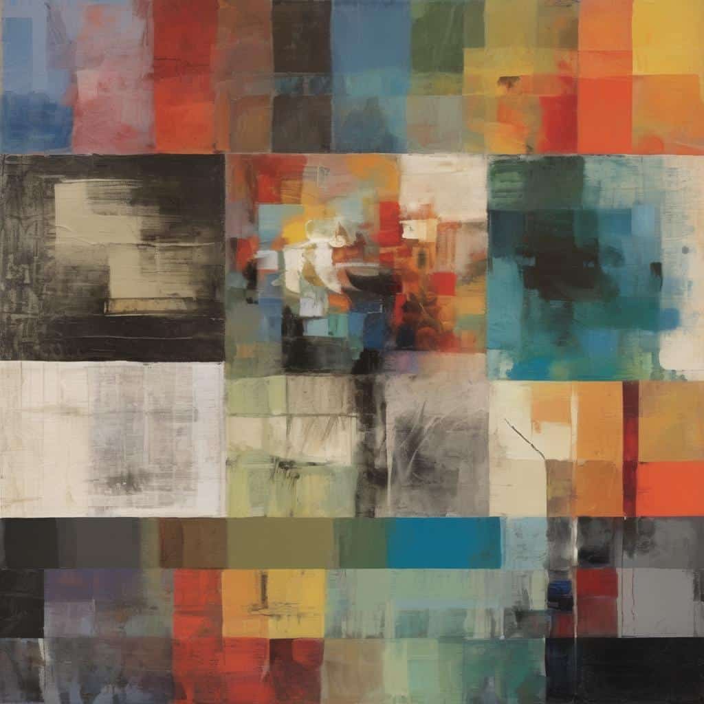 Διαχωρισμός πραγματικότητας, αφηρημένη τέχνη, ψηφιακή απεικόνιση, καλλιτεχνική σύνθεση, μοντέρνα τέχνη, αφηγηματική εικόνα, σύγχρονη art, χρωματικές μάζες, διαχωριστικό εφέ, πολυστρωματική ζωγραφική.