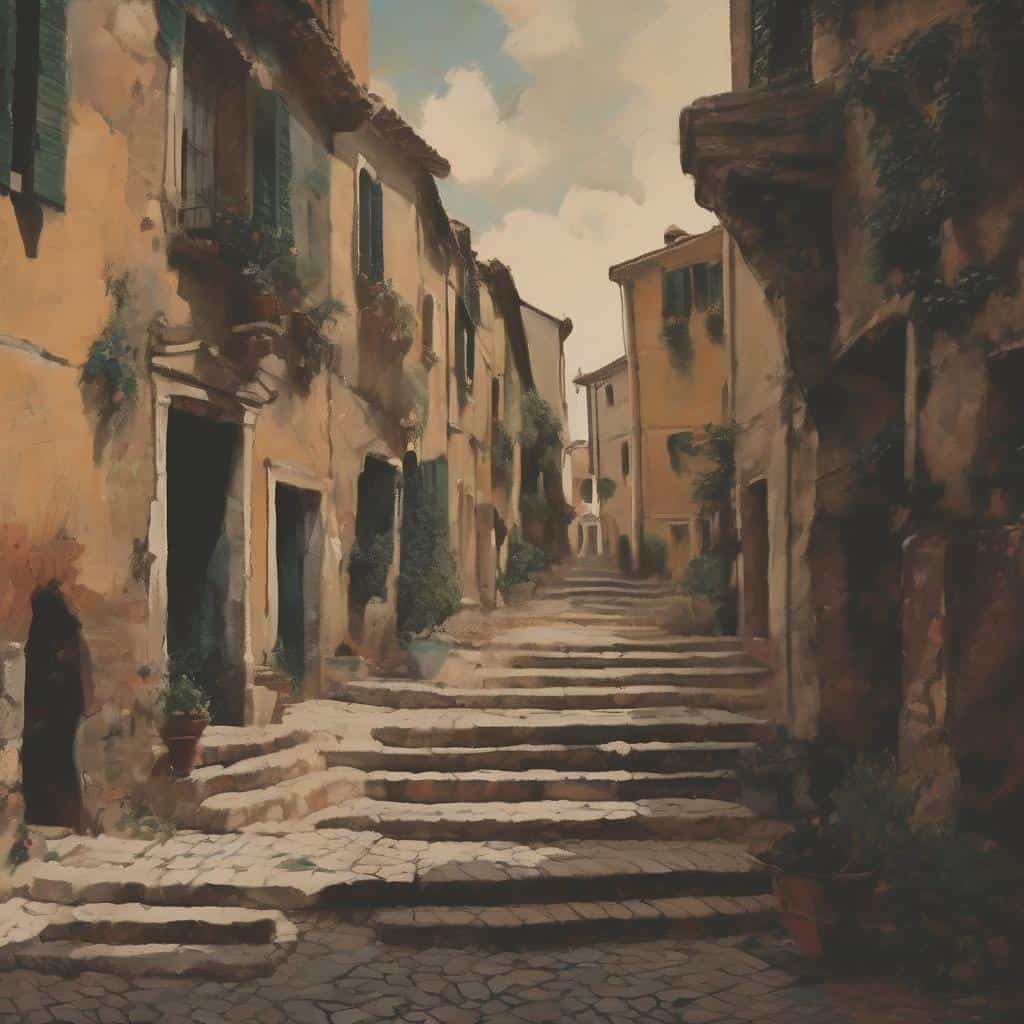 Γηραία οδός στην παλιά πόλη, Κατάλοιπα αρχιτεκτονικής και γοητεία.